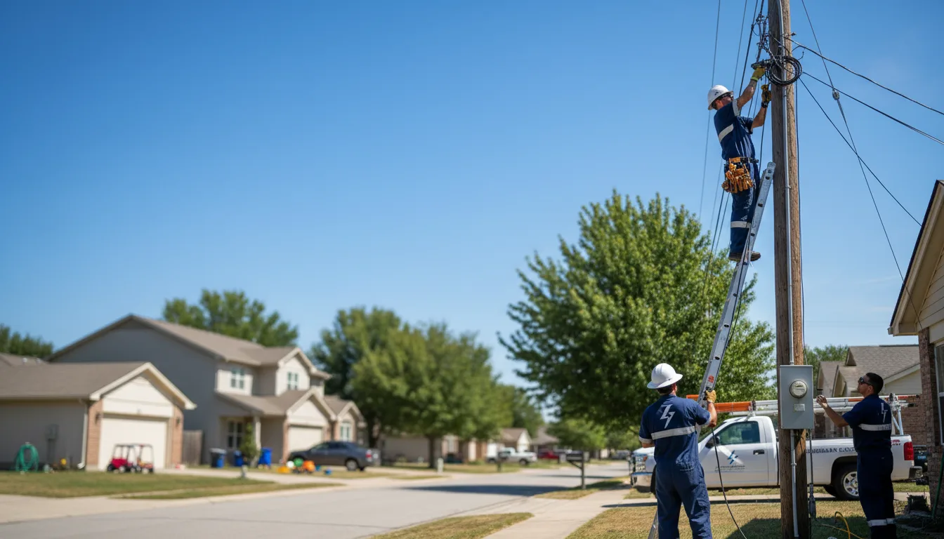 Residential electrician providing installation services in Fisk, MO